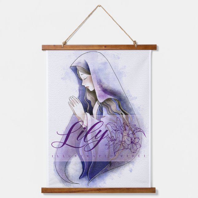 Holy Mary pray  Hanging Tapestry (Front)