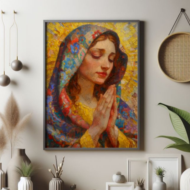 Holy Mary Prayer Impressionism Photo Print (Creator Uploaded)