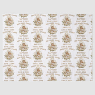 Holy Mary With Child  Jesus Baptism Tissue Paper