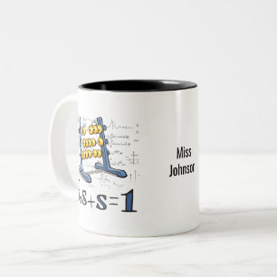 Holy Math! Personalized timeless colorful design Two-Tone Coffee Mug