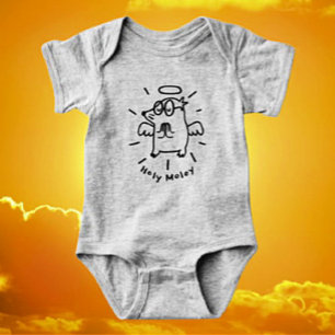 Holy Moley Cute Angel Mole Baby Bodysuit