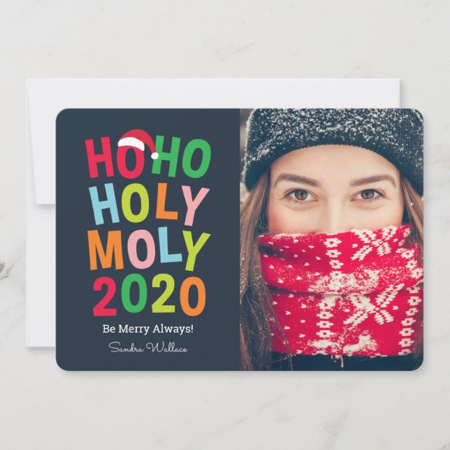 Holy Moly 2020 Holiday Photo Card (Front)