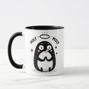 Holy Moly Cute Praying Mole Mug – Funny Animal Pun
