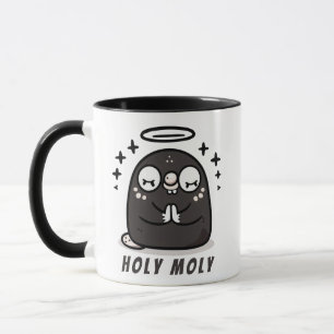 Holy Moly Cute Praying Mole Mug – Sparkly Animal 