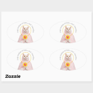 Holy Mother Cat Classic Sticker