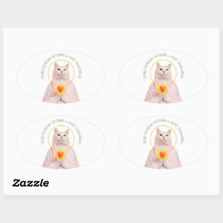 Holy Mother Cat Classic Sticker