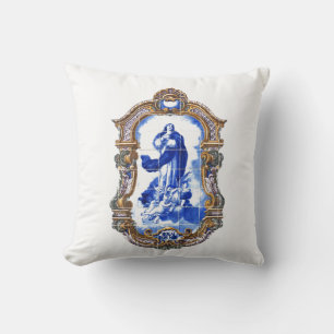 Holy mother Mary immaculate conception photo Throw Pillow