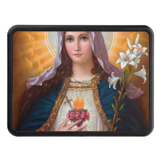 Holy mother Mary Immaculate Heart,Catholic faith, Trailer Hitch Cover