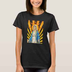 Holy Mother Mary Mother of Jesus Vintage Catholic  T-Shirt