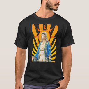 Holy Mother Mary Mother of Jesus Vintage Catholic  T-Shirt