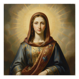 Holy Mother of God - Divine Love & Protection Poster