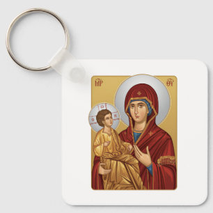 Holy Mother Of God East Europian Church Orthodox Keychain