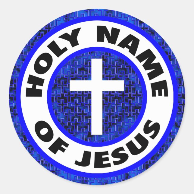 Holy Name of Jesus Classic Round Sticker (Front)