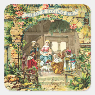 Holy Nativity Square Sticker