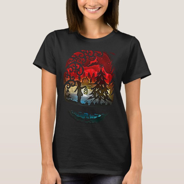 Holy Night Christmas Holiday Winter Festive T-Shirt (Front)