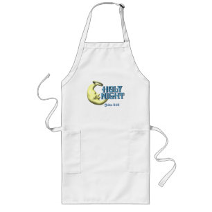 Holy Night Half Moon Customize It Long Apron