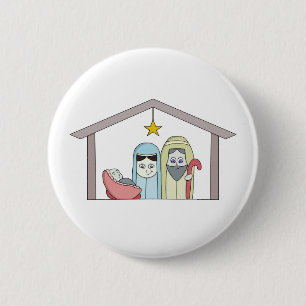 Holy Night Nativity 2 Inch Round Button