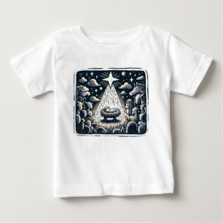 Holy Night Nativity: Contrast Art Baby T-Shirt