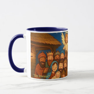 Holy Night Selfie Christmas 11 oz Coffee Mug