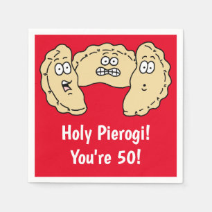 Holy Pierogi I'm 50 Funny Polish Napkins