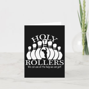 Holy Rollers Matching Bowling Team Card