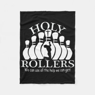 Holy Rollers Matching Bowling Team Fleece Blanket