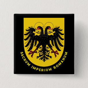 Holy Roman Empire coat of arms 2 Inch Square Button