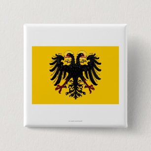 Holy Roman Empire Flag 2 Inch Square Button