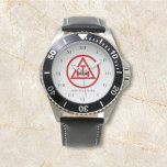 Holy Royal Arch Freemason Masonic Freemasonry Watch<br><div class="desc">Holy Royal Arch,  Freemason,  Freemasonry,  charity,  Masonic symbol watch. Personalize it with your own text.</div>