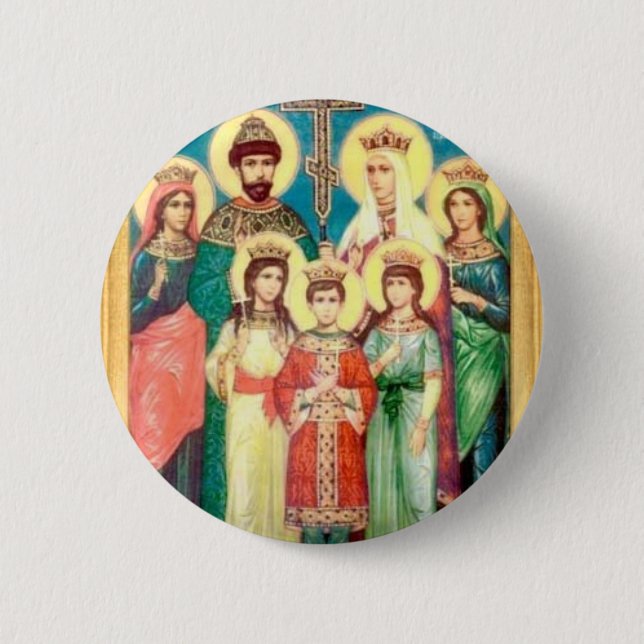 Holy Royal Martyrs 2 Inch Round Button (Front)