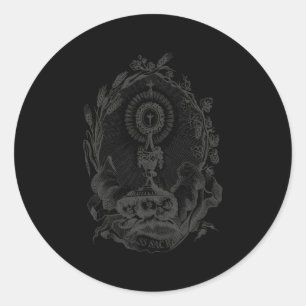 Holy Sacrat Eucharistic Adoration Catholic Classic Round Sticker