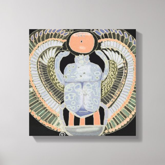 Holy Scarab Beetle Canvas Print (Front)