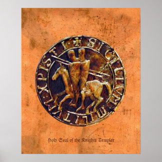 Holy Seal of the Knights Templar Religious Art Poster