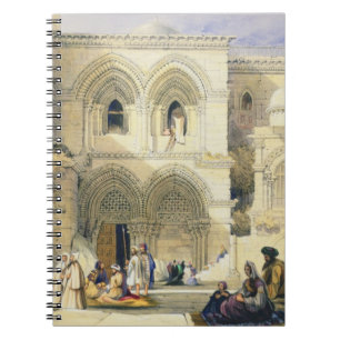 Holy Sepulchre, in Jerusalem (colour litho) Notebook