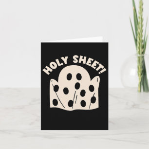 Holy Sheet Funny Halloween Ghost Holy Sheet  Card