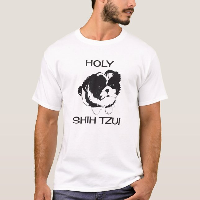 Holy Shih Tzu Funny T Shirt (Front)