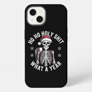 Holy Shirt What A Year Christmas Humour Skeleton  iPhone 13 Case