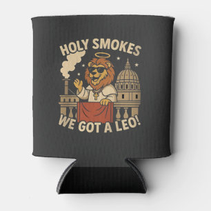 Holy Smoke Pope Leo XIV Christian Church  Can Cooler