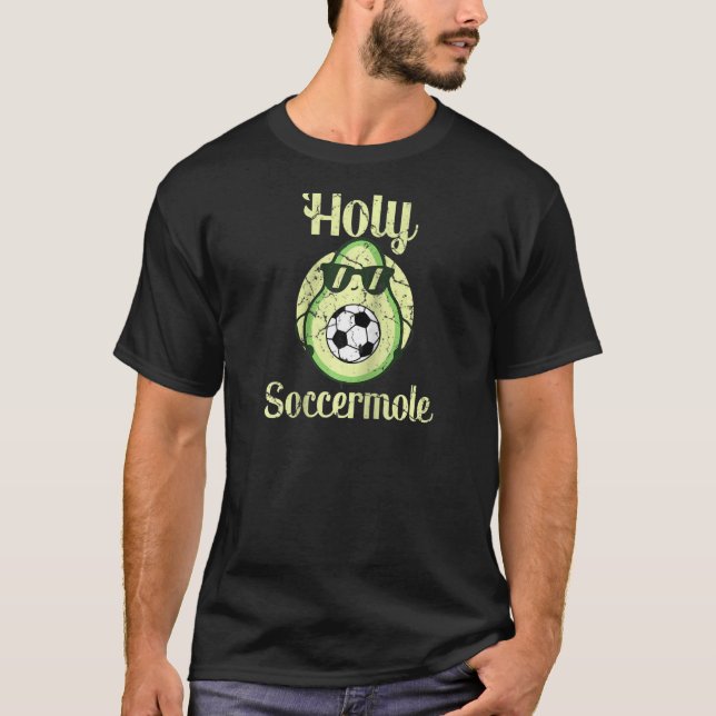 Holy Soccermole Funny Soccer Player And Avocado Lo T-Shirt (Front)