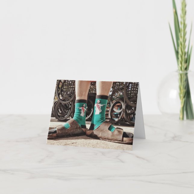 "Holy" Socks Thank You Card (Front)