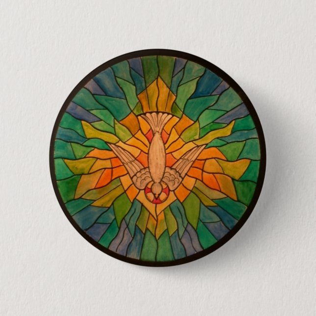 Holy Spirit 01 z-1 HS 2 Inch Round Button (Front)