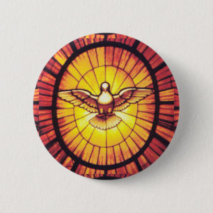 HOLY SPIRIT 2 INCH ROUND BUTTON