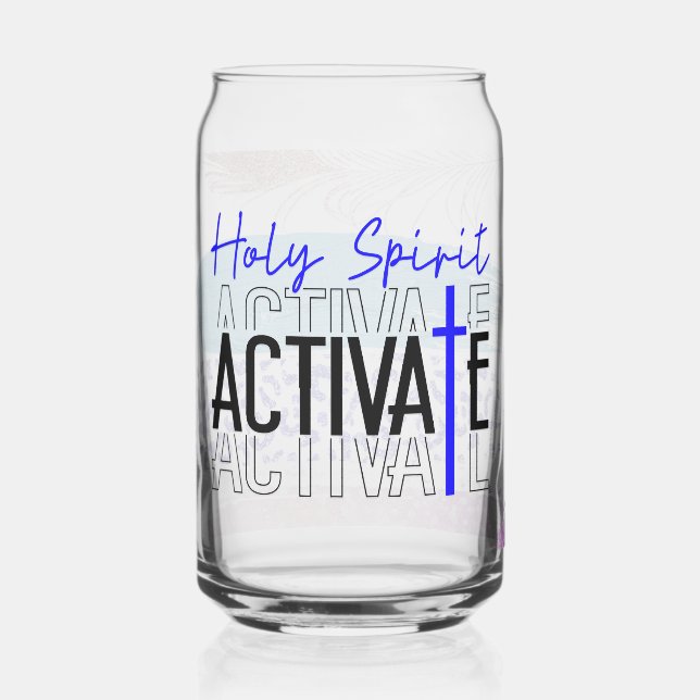 Holy Spirit Activate Paint Strokes Can Glass (Left)