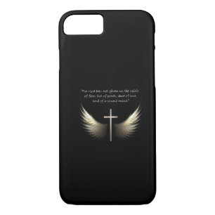 Holy Spirit and Christian Cross with Bible Verse Case-Mate iPhone Case