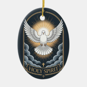 Holy Spirit Ceramic Ornament