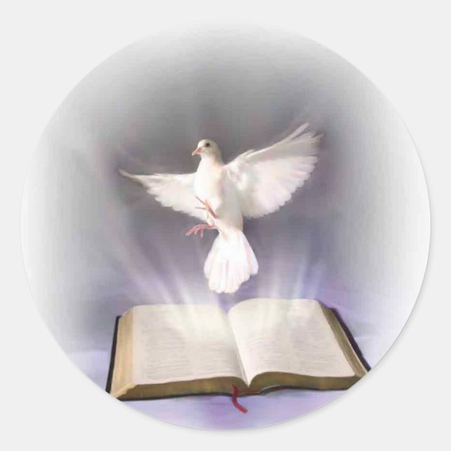 Holy Spirit Classic Round Sticker (Front)