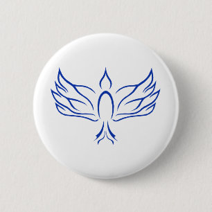 Holy Spirit Dove 2 Inch Round Button