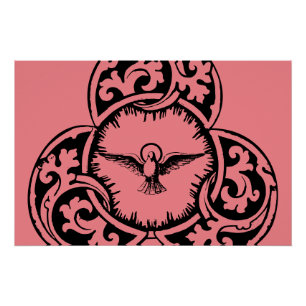 Holy Spirit Dove Christian symbol Poster