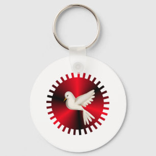 Holy Spirit Dove Keychain