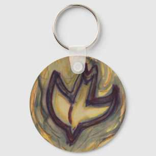 Holy Spirit Dove Keychain